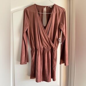 Charlotte Russe medium pink romper never worn new with tags